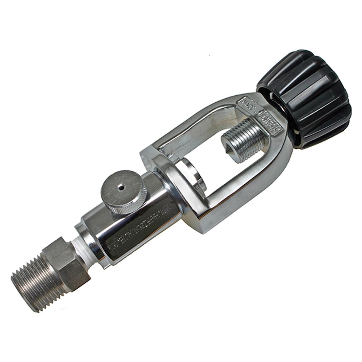 8mm Scuba Adapter - Large To Small Bottle Converter For Diving (0.5L/1.0L, Quick Connect, 6061 Aluminum)